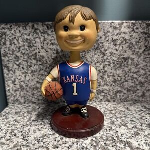 2001 Memory Company 7.5" Kansas Jayhawks Basketball Team Bobblehead